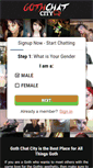 Mobile Screenshot of gothchatcity.com