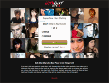 Tablet Screenshot of gothchatcity.com